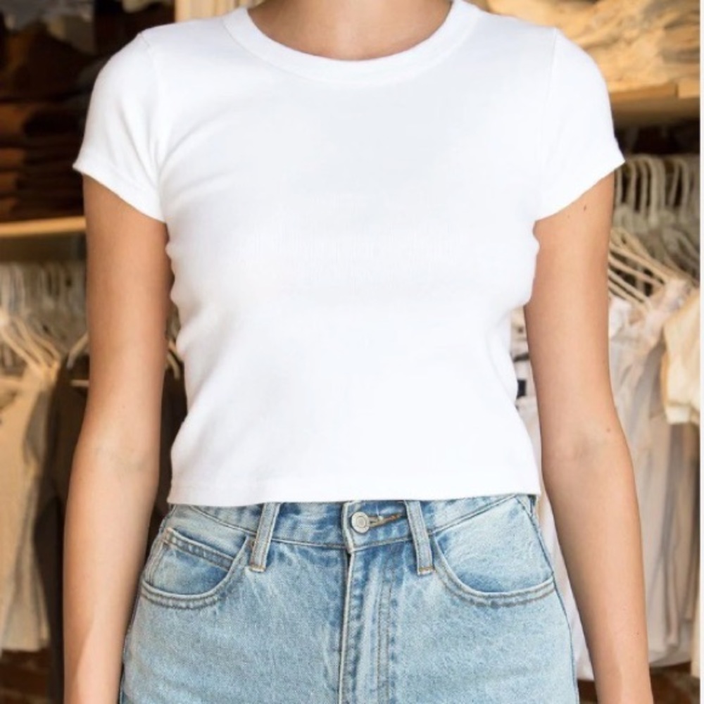 Brandy Melville white Ashlyn top